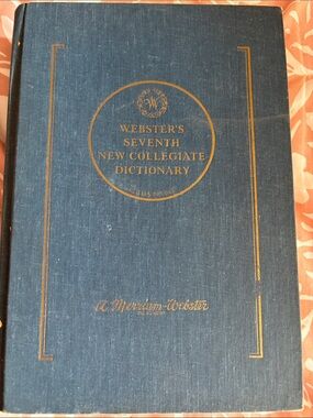 Webster's Seventh New Collegiate Dictionary - Blue Cloth Cover